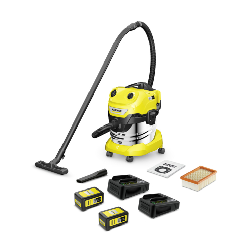 Karcher Akkumulátoros nedves és száraz porszívó WD 4-18 S Dual Battery Set V-20/22