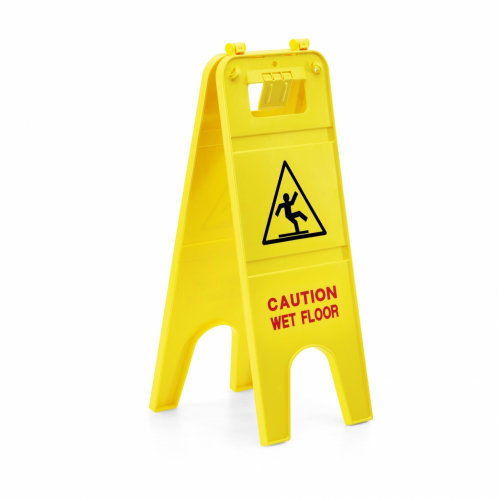 Karcher "Csúszásveszély" figyelmeztető tábla, angol